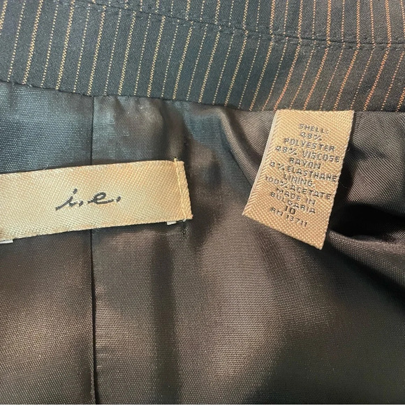 Vintage i.e. women’s business suit size 10 black/brown pinstripe - Picture 9 of 9